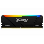 32GB (16GB x2) Kingston FURY Beast KF426C16BB12AK2/32 DDR4 2666MT/s Non-ECC Memory DIMM, PNP, RGB