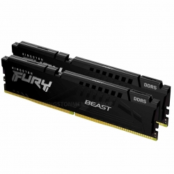 32GB (16GB x2) Kingston FURY Beast KF560C40BBK2-32 DDR5 6000MT/s Non-ECC Memory DIMM, XMP