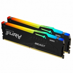 16GB (8GB x2) Kingston FURY Beast KF560C36BBEAK2-16 DDR5 6000MT/s Non-ECC Memory DIMM, XMP/EXPO, RGB