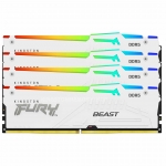 64GB (16GB x4) Kingston FURY Beast KF560C40BWAK4-64 DDR5 6000MT/s Non-ECC Memory DIMM, XMP, RGB