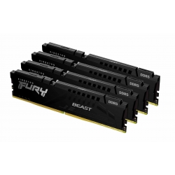 64GB (16GB x4) Kingston FURY Beast KF556C40BBK4-64 DDR5 5600MT/s Non-ECC Memory DIMM, XMP