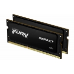 16GB (8GB x2) Kingston FURY Impact KF318LS11IBK2/16 DDR3L 1866MT/s Non-ECC Memory SODIMM, PNP