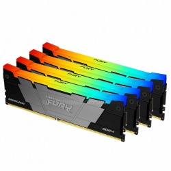 32GB (8GB x4) Kingston FURY Renegade KF432C16RB2AK4/32 DDR4 3200MT/s Non-ECC Memory DIMM, XMP, RGB