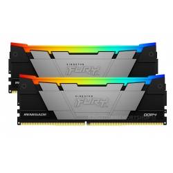 Kingston FURY Renegade RGB KF446C19RB2AK2/16 16GB (8GB x2) DDR4 4600MT/s Black/Silver DIMM