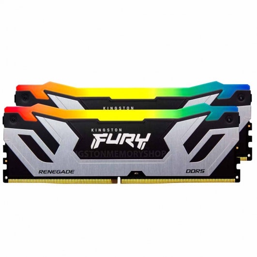 32GB (16GB x2) Kingston FURY Renegade KF568C36RSAK2-32 DDR5 6800MT/s Non-ECC Memory DIMM, XMP, RGB