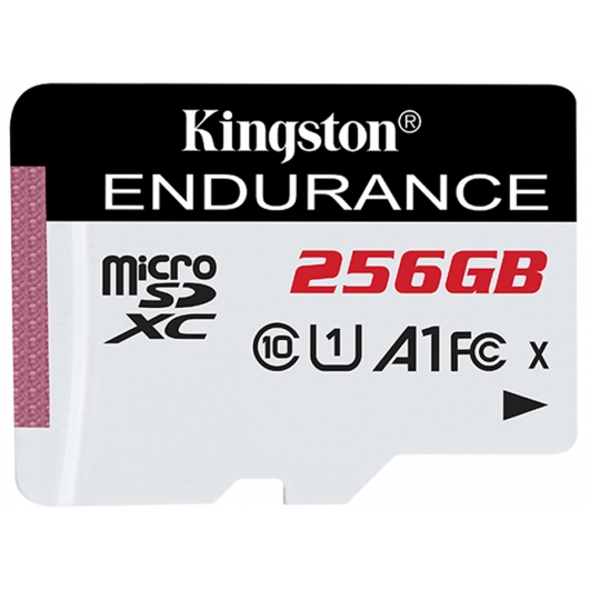Kingston 256GB High Endurance Micro SD (SDXC) Card U1 A1, 95MB/s R, 45MB/s W
