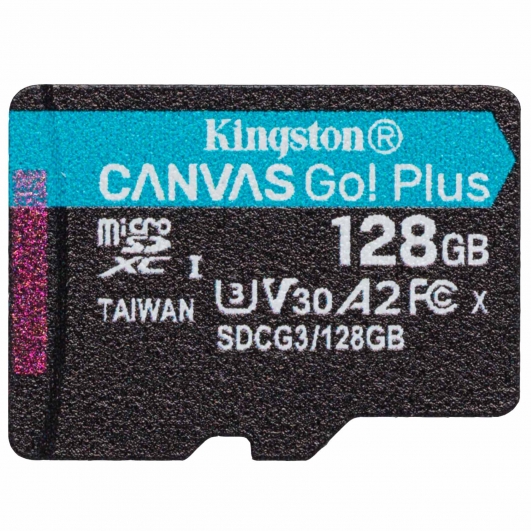 Kingston 128GB Canvas Go Plus Micro SD Card - U3, V30, Up To 170MB/s