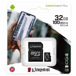 Kingston 32GB Canvas Select Plus Micro SD Card - U1, V10, A1, Up To 100MB/s