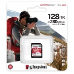 Kingston 128GB Canvas React Plus SD Card - U3, V60, Up To 280MB/s