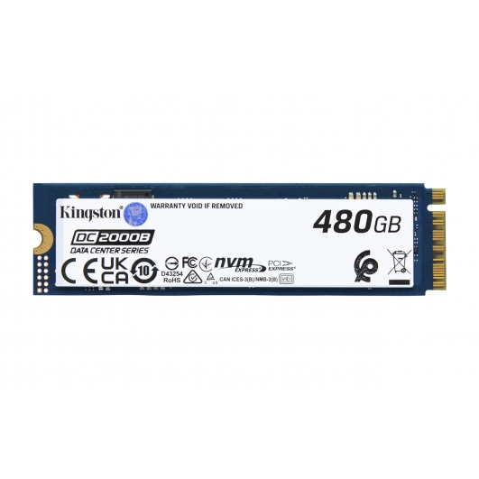 Kingston 480GB DC2000B SSD M.2 (2280), NVMe, PCIe 4.0 (x4), 7000MB/s R, 800MB/s W