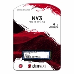 4TB (4000GB) Kingston NV3 SSD, M.2 NVMe [2280], PCIe 4.0 x4, 6000MB/s R, 5000MB/s W