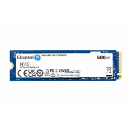 500GB Kingston NV3 SSD, M.2 NVMe [2280], PCIe 4.0 x4, 5000MB/s R, 3000MB/s W