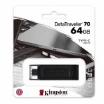 64GB Kingston DataTraveler 70 USB 3.2, Gen1 Flash Drive, Type-C, 80MB/s R