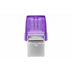 128GB Kingston DataTraveler microDuo 3C USB 3.2, Gen1 Flash Drive, Type-A/C, 200MB/s R