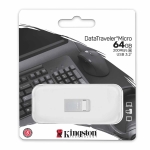 64GB Kingston DataTraveler Micro USB 3.2, Gen1 Flash Drive, Type-A, 200MB/s R