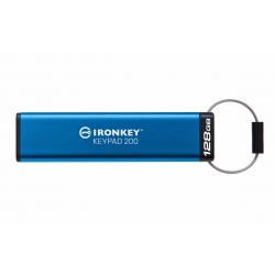 128GB Kingston Ironkey Keypad 200 USB 3.2, Gen1 Flash Drive, Type-A, 280MB/s R, 200MB/s W