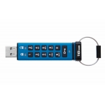 16GB Kingston Ironkey Keypad 200 USB 3.2, Gen1 Flash Drive, Type-A, 145MB/s R, 115MB/s W