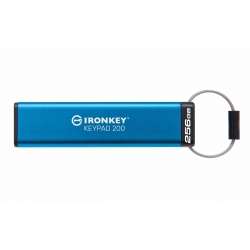 256GB Kingston Ironkey Keypad 200 USB 3.2, Gen1 Flash Drive, Type-A, 280MB/s R, 200MB/s W