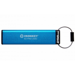 256GB Kingston Ironkey Keypad 200C USB 3.2, Gen1 Flash Drive, Type-C, 280MB/s R, 200MB/s W