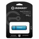 512GB Kingston Ironkey Vault Privacy 50 USB 3.2, Gen1 Flash Drive, Type-A, 230MB/s R, 150MB/s W